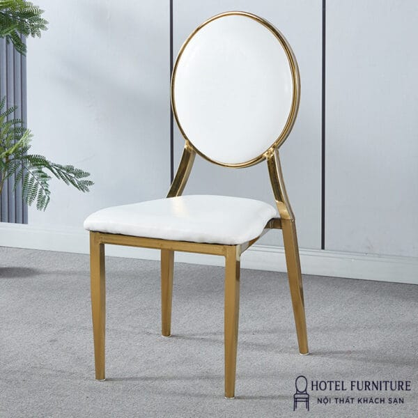 Ghế Louis mạ màu vàng Titan