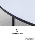 Bàn tròn bo viền tránh sát thương