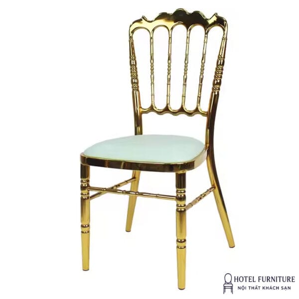 Ghế Napoleon mạ vàng titan