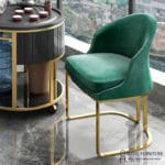 Ghế ăn khách sạn inox mạ titan