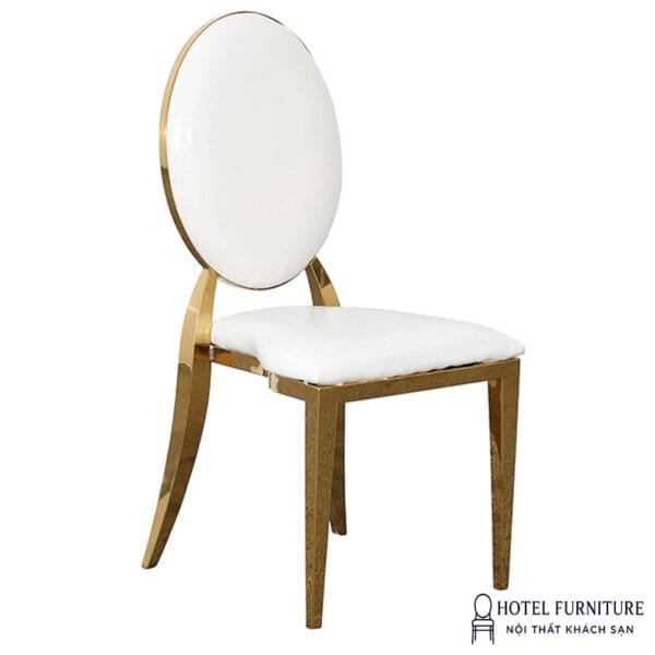 Ghế Louis inox mạ vàng