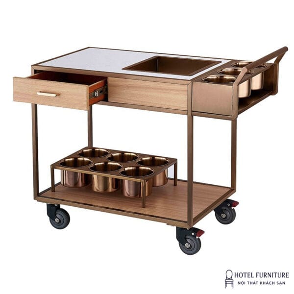 Xe đẩy phục vụ rượu vang