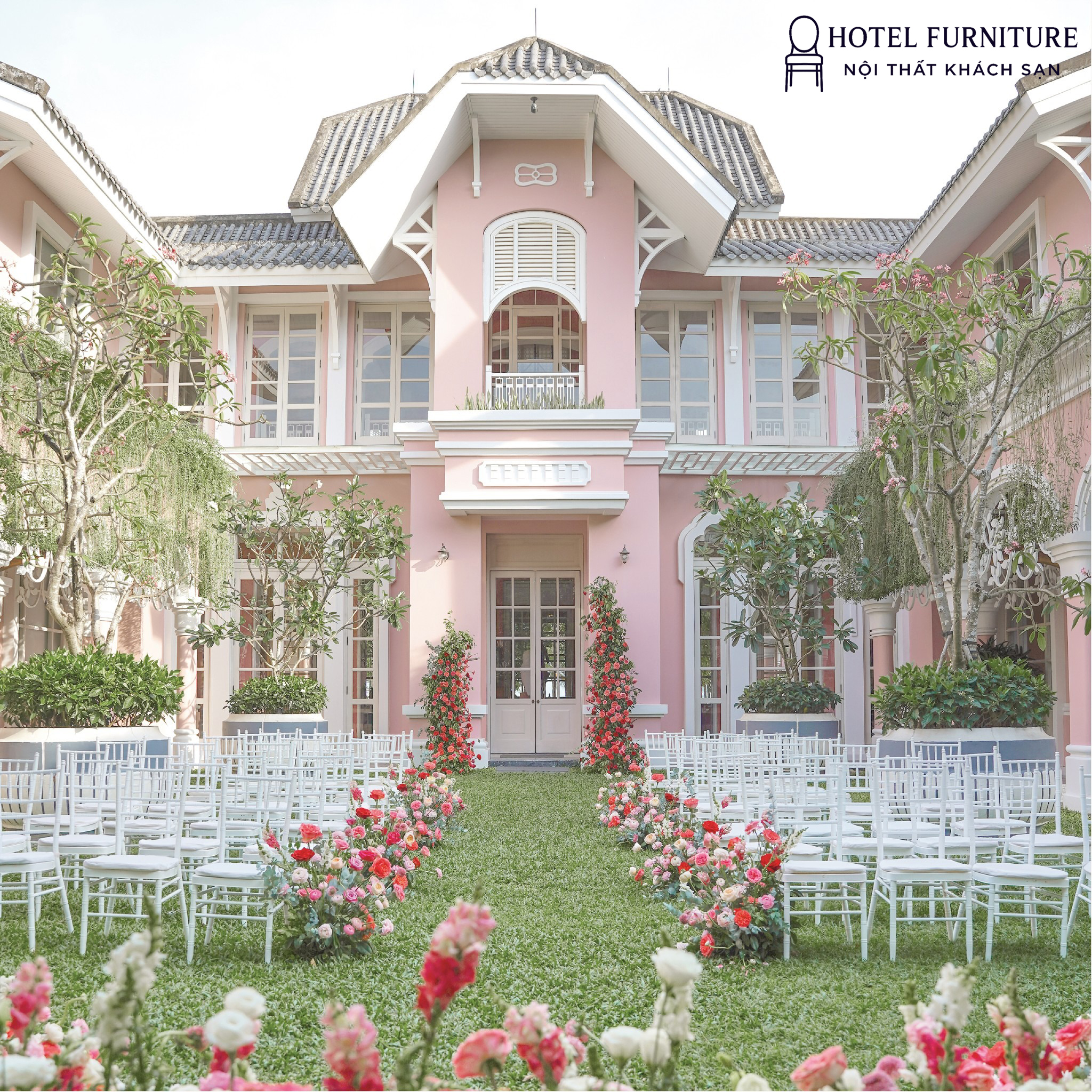 Ghế tiệc Chiavari ngoài trời